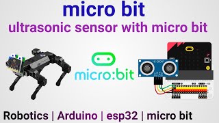 Ultrasonic sensor Distance measurement with micro bit programming [upl. by Nojel]