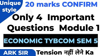 2024 ECONOMIC EXPRESS NEP SDG 1991 LPG MODULE 1 Tybcom sem5 important Question ARK SIR [upl. by Esidarap885]