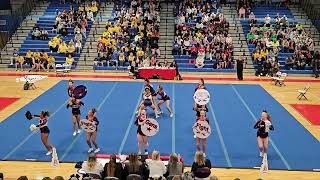 Dinwiddie High School at The 5th Cavalier Cheer Challenge 2024 ♥️💙🤍 [upl. by Yendic]