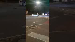 EHorn Polizei RheinlandPfalz Audi A6 FustW auf Einsatzfahrt in Ludwigshafen [upl. by Ainoz808]