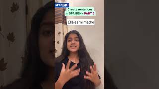 Create Spanish Sentences in 1 Minute  English to Spanish 📝✨learn language short spanish [upl. by Bloomer]