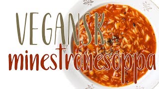 Vegansk minestronesoppa på rotfrukter  Lättlagad och värmande [upl. by Garda246]