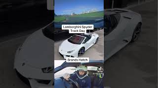 Lamborghini Spyder Track Day preview  brands Hatch Track Day  shorts [upl. by Alletniuq]