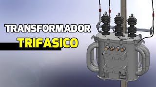 Partes y Funcionamiento del Transformador Trifásico  Bien Explicado 3D [upl. by Eiboh765]