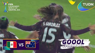 ¡HUELE A OCTAVOS Gol de Alejandra Lomelí  México 20 Australia  Mundial Femenil Sub20  TUDN [upl. by Elleinet99]