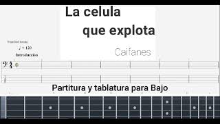 La célula que explota  Tutorial para bajo [upl. by Notaes]