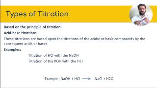 Types of Titration in Pharmaceutical Analysis Part 1 [upl. by Lerraj]