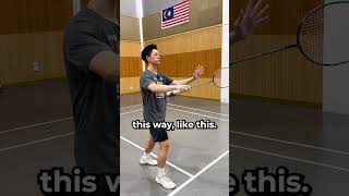 How To Flick Serve badminton shorts [upl. by Roberta]