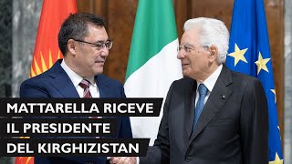 Mattarella incontra il Presidente della Repubblica del Kirghizistan [upl. by Aluor]