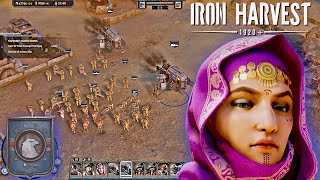 Iron Harvest Gameplay  Intense 2 vs 2 Multiplayer Battle  Usonia vs Saxony [upl. by Brindle]