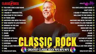 Best Classic Rock Songs 70s 80s 90s Playlist  Bon Jovi RHCP Guns N Roses CCR Queen Metallica [upl. by Ylram]