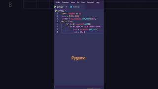 Pygame Create game in python Pygame python tutorial python pygame coding thecoder [upl. by Olonam]