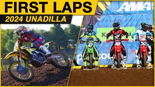 First Laps  2024 Unadilla Motocross [upl. by Woodring]