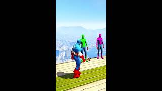 GTA 5 EPIC RAGDOLL SHOW SPIDERMAN VS COLOUR MINIONS FALLS amp FAILS LIVE GTA V gta [upl. by Liddie]