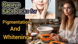 Papaya face Pack For Pigmentation and WhiteningOpen Pores treatment [upl. by Server]