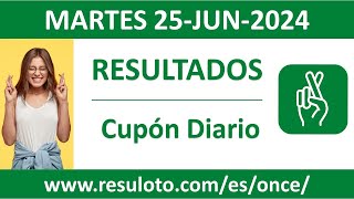 Resultado del sorteo Cupon Diario del martes 25 de junio de 2024 [upl. by Ahsieyn818]