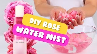 DIY Rose Water Face Mist  How to Make Rose Water at Home [upl. by Gabriell214]