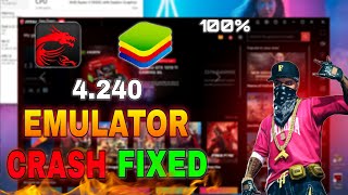 BLUESTACKS 4 amp MSi 4240 CRASH FIXED✅ FREE FIRE pc STUCK PROBLEM SOLVED 💯 EMULATOR CRASH SOLVED [upl. by Shererd]