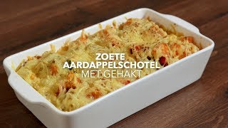 Zoete aardappelschotel met gehakt [upl. by Yrallih485]