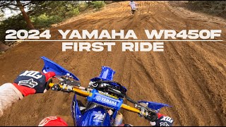 2024 YAMAHA WR450F  FIRST RIDE [upl. by Hoj]