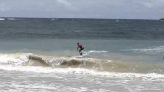 Jacob Surfing Malaekahana Beach on the North Shore of Oahu [upl. by Loggia]