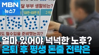 555 기획 quot국민연금만으로는 부족해quot…은퇴 후 평생 돈줄 전략은 MBN 뉴스7 [upl. by Asselim]