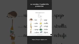 Las vocales  Cuadernillo de actividades para preescolar [upl. by Elleda]