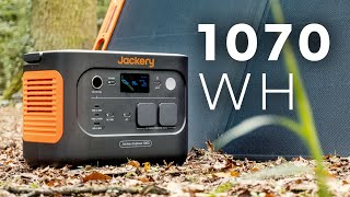 Jackery Solargenerator 1000 V2 power station with solar panel for outdoor film shoot [upl. by Akiemahs]