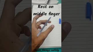 How to hold pen for fast writing safely [upl. by Avika]