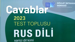 Rus Dili yeni test toplusu cavabları 2023 DİM [upl. by Beaner]