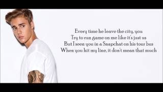 Justin Bieber  Hotline Bling Remix Lyrics [upl. by Htebizile]