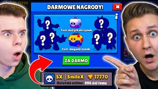 NIE WCHODZIŁ na KONTO 3 LATA więc DOSTAŁ ZADYMIARZY ZA DARMO🤯 MIAŁ SKRZYNKI Brawl Stars [upl. by Calia]