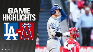 Dodgers vs Angels Game Highlights 9324  MLB Highlights [upl. by Emmie]