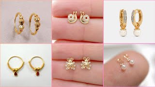 Latest Baby Gold Earrings Designs  Earring Design Pictures In Gold Earrings Designs for baby girl [upl. by Coray]