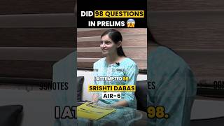 SRISHTI DABAS UPSC Topper 2023  IASExam99notes SrishtiDabas rank6 srishtidabas [upl. by Burgener]