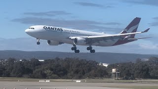 Qantas QF769 Landing Perth Airport [upl. by Araccat]