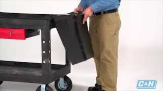 Rubbermaid HeavyDuty TrayShelf Carts [upl. by Einatsed]