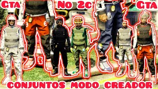 GTA 5 6 CONJUNTOS JOGGERS GTA 5 MODO CREADOR FULL MOD PLACAS IIAALOGOSCHALECOS CONJUNTOS DE GTA 5 [upl. by Boycey]