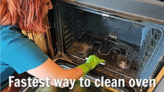 FASTEST way to CLEAN OVEN when you hate to scrub [upl. by Vedis]