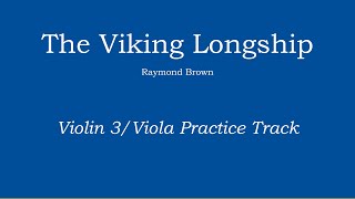 The Viking Longship  Raymond Brown Violin 3Viola Practice Track [upl. by Lemert]