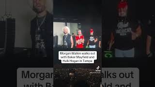 Morgan Wallen walks out with Baker Mayfield amp Hulk Hogan in Tampa Bay morganwallen shorts country [upl. by Aicenek]