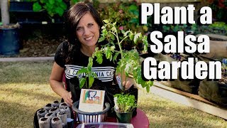 How to Plant a Salsa Garden  Starting Seeds Indoors for Tomatoes Peppers Onions and Cilantro [upl. by Follansbee]