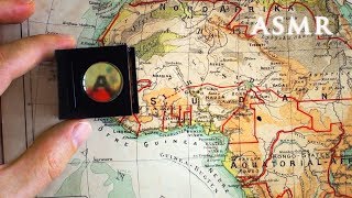 ASMR Deep Voice Reading Maps from 1895 Atlas  using Loupe [upl. by Margeaux]