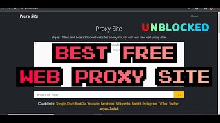 how to make a proxy website for school  Unblock  proxy  2024 [upl. by Eadith]