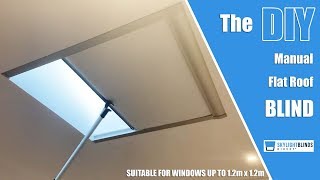 Manual DIY Flat Roof Blind [upl. by Orgalim]