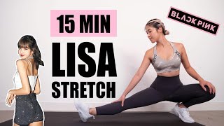 BLACKPINK LISA INSPIRED FULL BODY STRETCH  15 Min Daily Stretch Routine For Flexibility  Mish Choi [upl. by Kall]