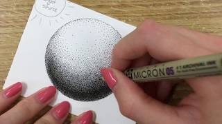 How to Draw Using Dots Stippling Tutorial  for Beginners [upl. by Nhguavahs]