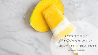 Cómo hacer Paletas de Mango y Yogurt [upl. by Ylnevaeh35]