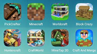 PicjCrafter Minecraft Worldcraft BlockCrazy Huntercraft CraftWorld MineTap 3D Craft and Merge [upl. by Procora]