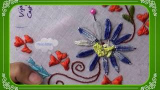 Hand Embroidery Designs  Cast on stitch amp Picot stitch designs [upl. by Aaren78]